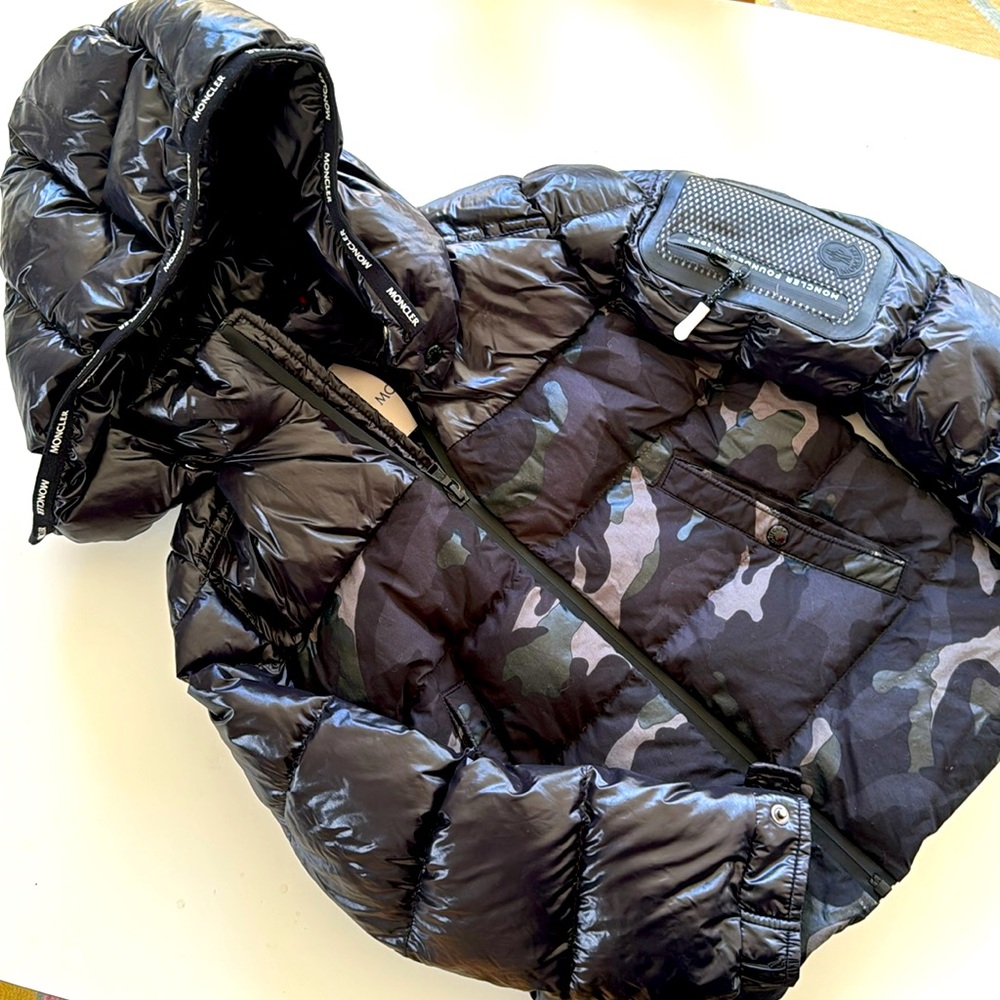 Used Moncler Down Jacket w/ detachable hood size 8